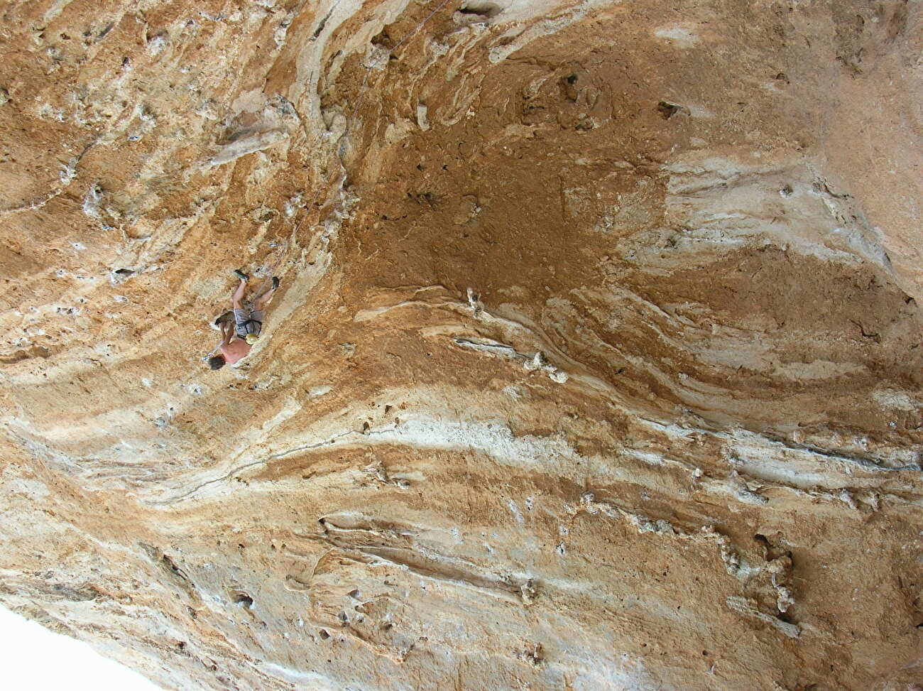 Kalymnos, Spartacus - Spartacus, Kalymnos : Nicholas Hobley tente un Daniboy 8a 