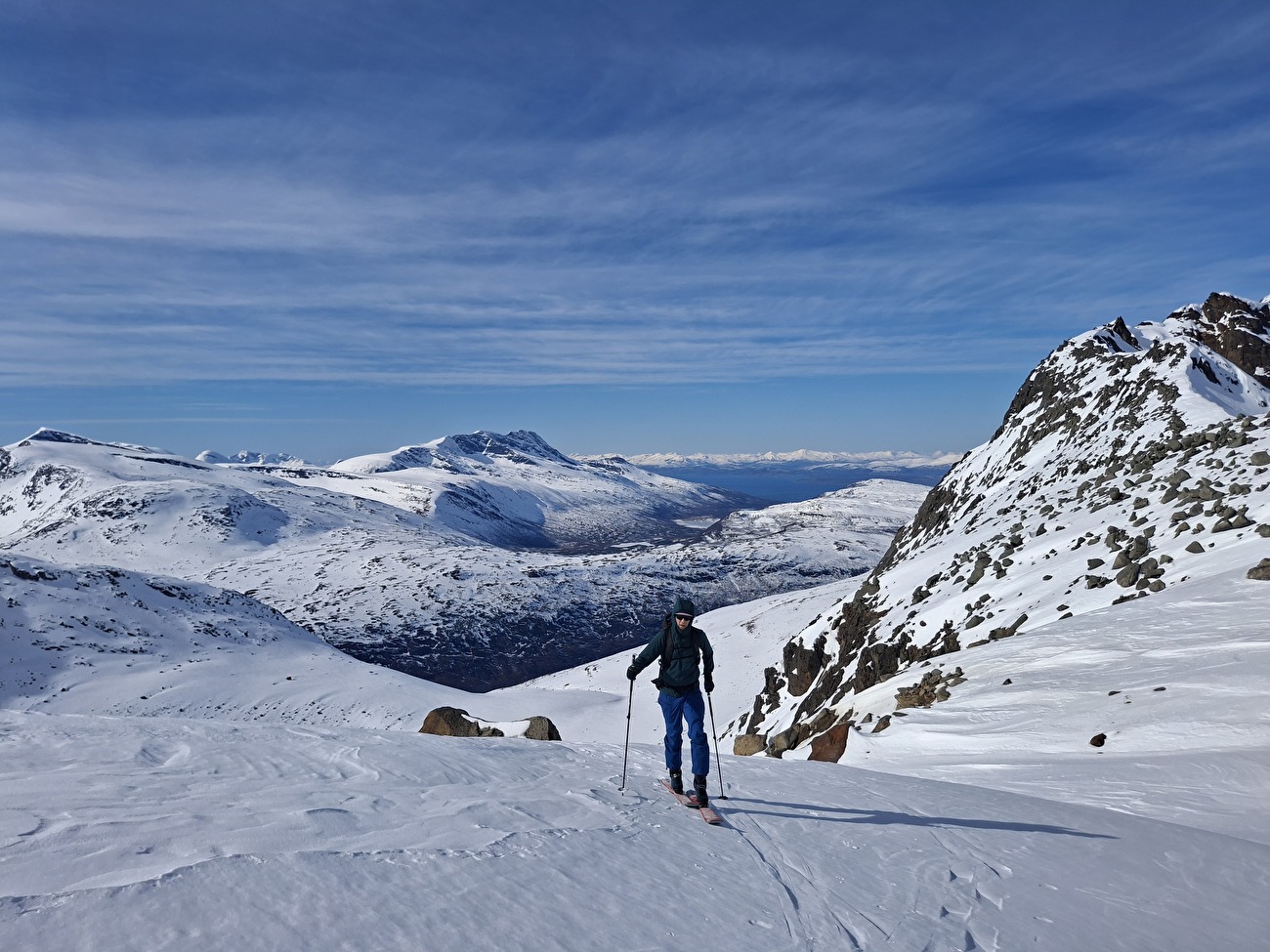 Ski alpinisme Narvik Nordland Norvège - Ski alpinisme autour de Narvik dans le Nordland, Norvège : Storfjellet (1633m)