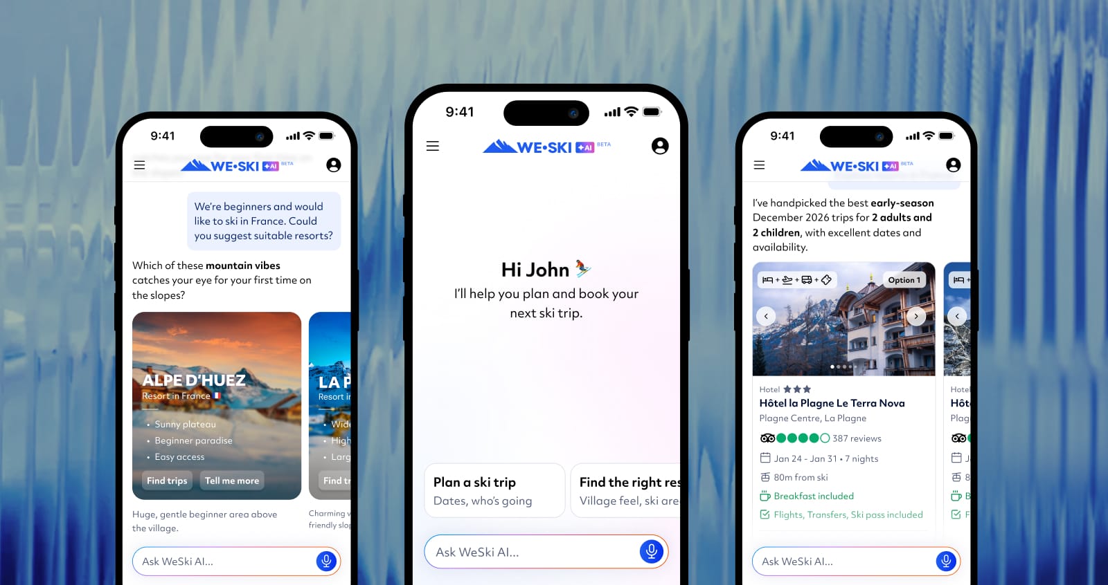 WeSki.ai offre une expérience simple à utiliser