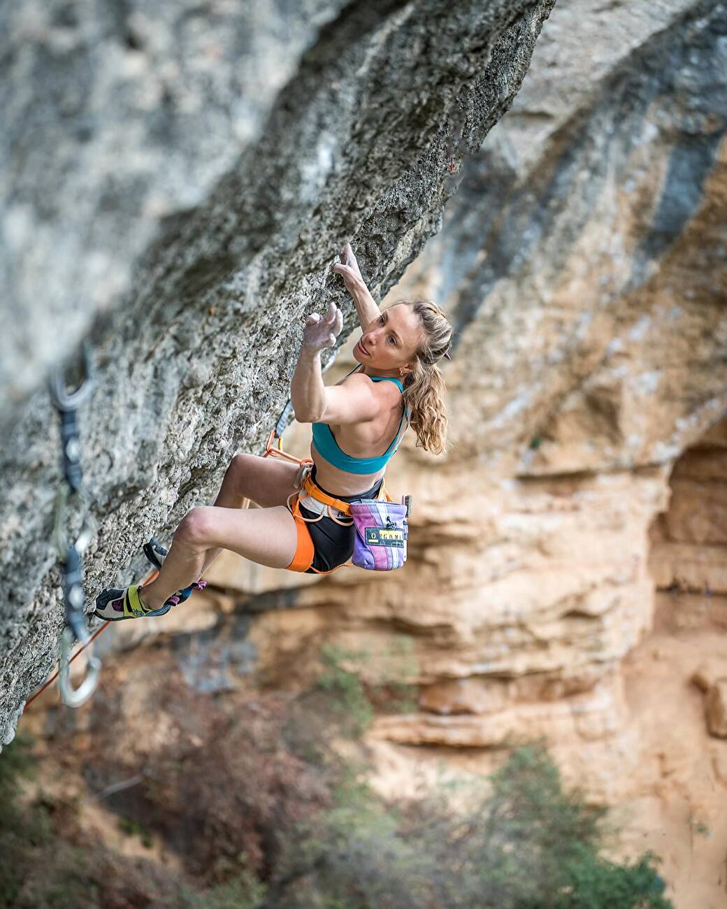 Michaela Kiersch, Margalef - Michaela Kiersch escalade 'Victima perfecta' (9a+) à Margalef en Espagne