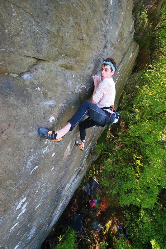 Franco Cookson, Divine Moments Of Truth, Kay Nest, Angleterre - Franco Cookson escalade Divine Moments Of Truth (H10), Kay Nest, North Yorkshire, Angleterre