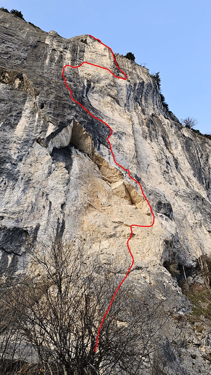 Alex Huber Feuersalamander Gösslerwand - La ligne de route de « Feuersalamander » sur Gösslerwand en Autriche