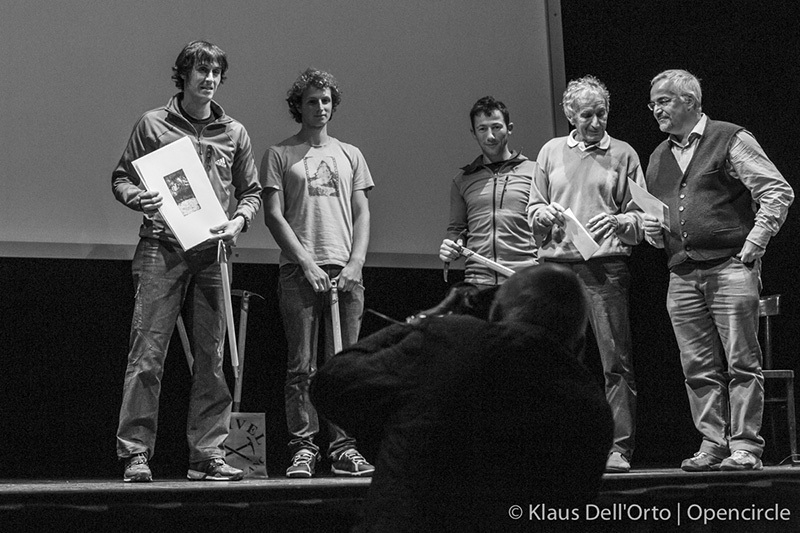 Grignetta d'Oro 2015 - Grignetta d'Oro 2015 : Matteo Della Bordella, Luca Schiera, Corrado Pesce, Mario Conti et Emilio Aldeghi