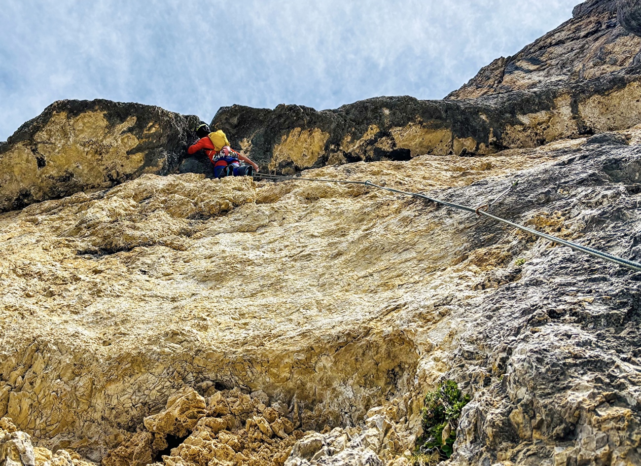 Sellavie Piz Ciavazes, Dolomites, Hubert Eisendle, Simon Kehrer - La première ascension du 'Sellavie' au Piz Ciavazes, Dolomites (Hubert Eisendle, Simon Kehrer 2025-26)